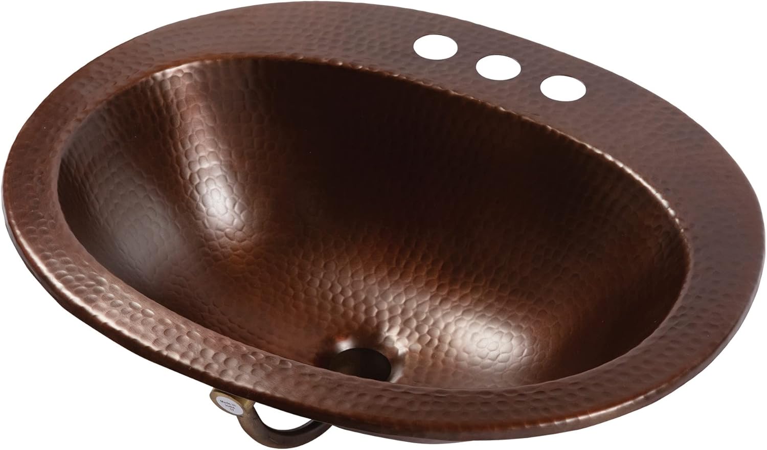 Sinkology Seville 20" Drop-In Bathroom Sink in Aged Copper