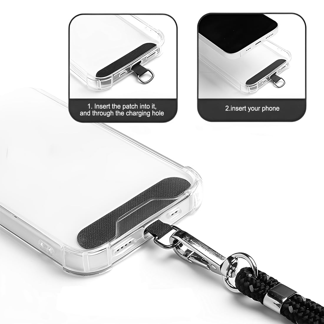 Cadena Para Teléfono Móvil Antipérdida 2 Unidades Universal Degradado De Color N