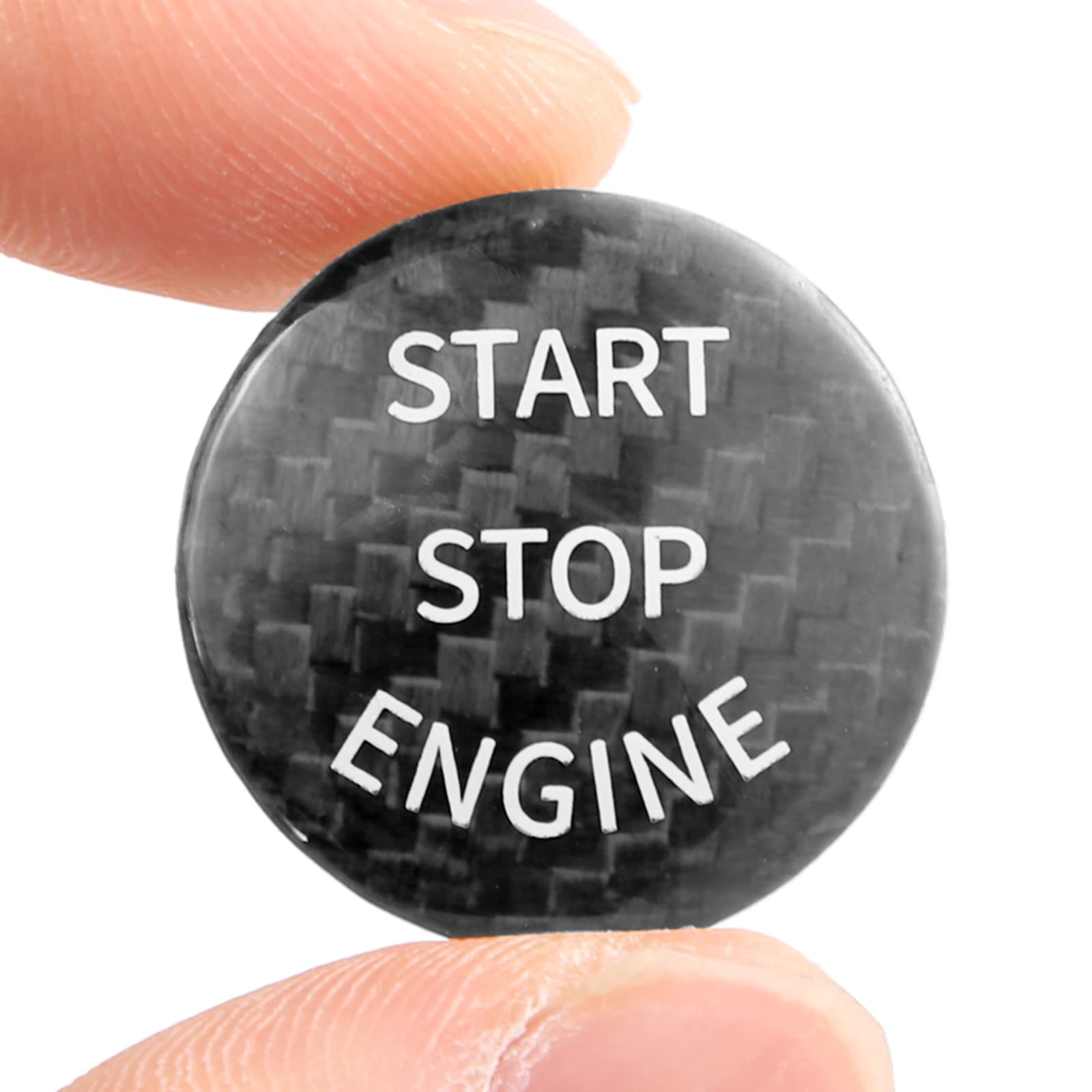 BINB ROAD Car Ignition Button Cover Compatible with BMW - Engine Start Stop Button Cover Trim for 320i 330i M3 520i 528i 530i 540i 535i M5 X1 X3 X4 X5