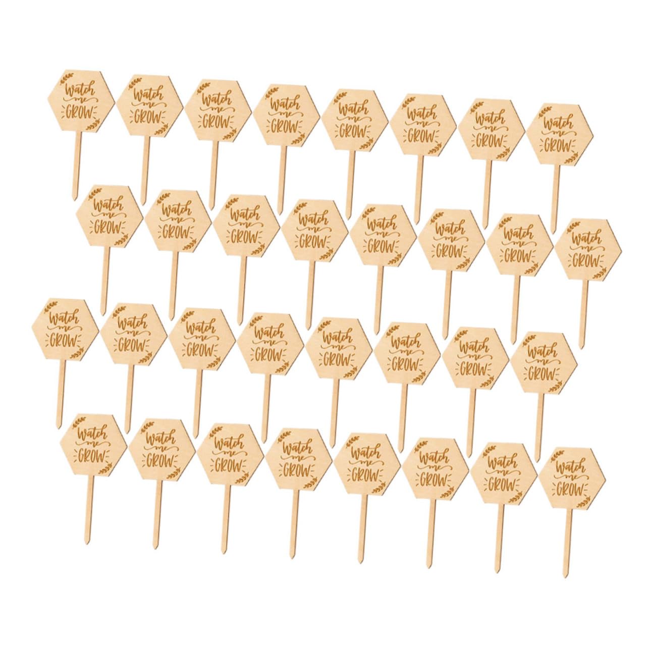 HEMOTON 4 Ensembles Étiquette En Bois Étiquettes De Plantes De Jardin Marqueurs De Plantes De Jardin Ornements D'étiquette De Pelouse Accessoire De Plante 40 Pièces * 4