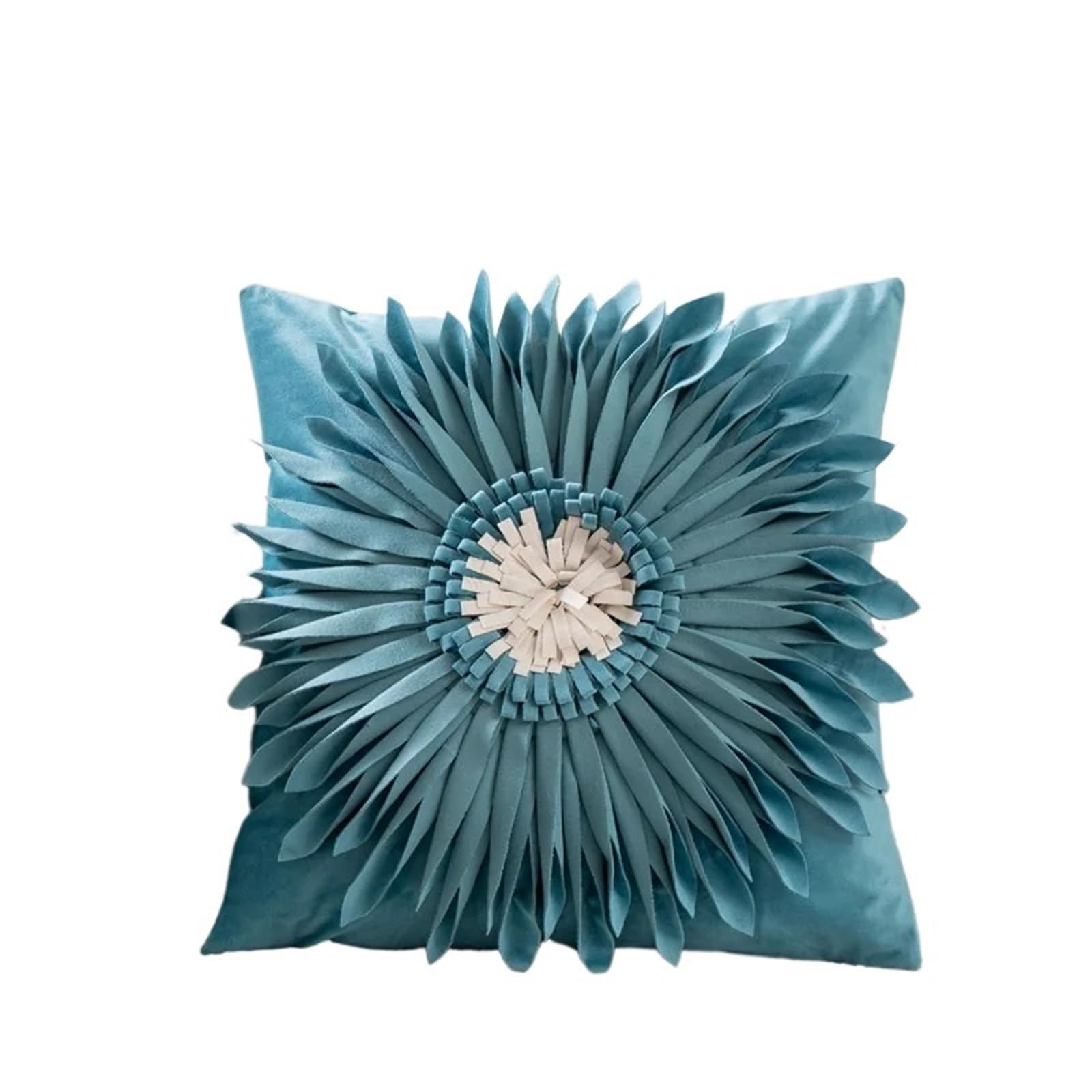 LCKKJHG Daisy Design Cushion Cover 45x45cm Room Decor Sunflower Throw Pillow Bedroom Living Pillowcase(Green)