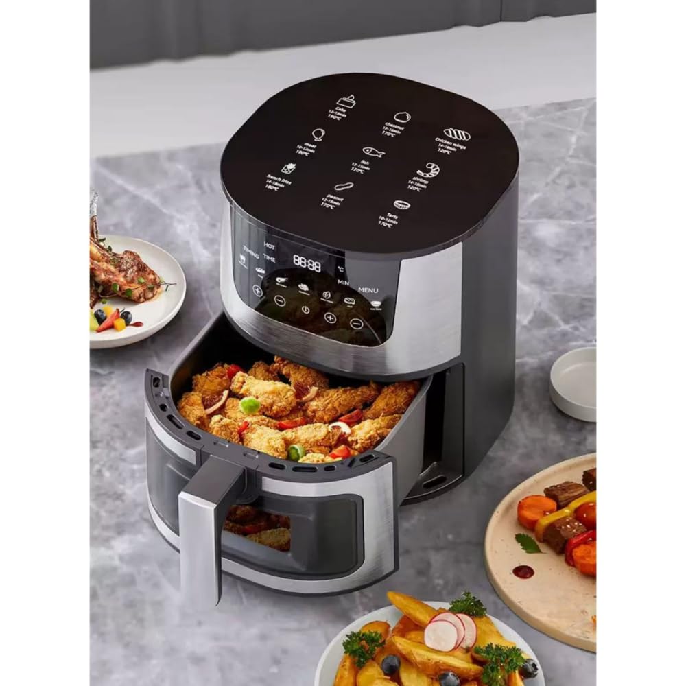 Amazon.co.jp: 【2024アップデート】ノンフライヤー 【透明窓】 7L大