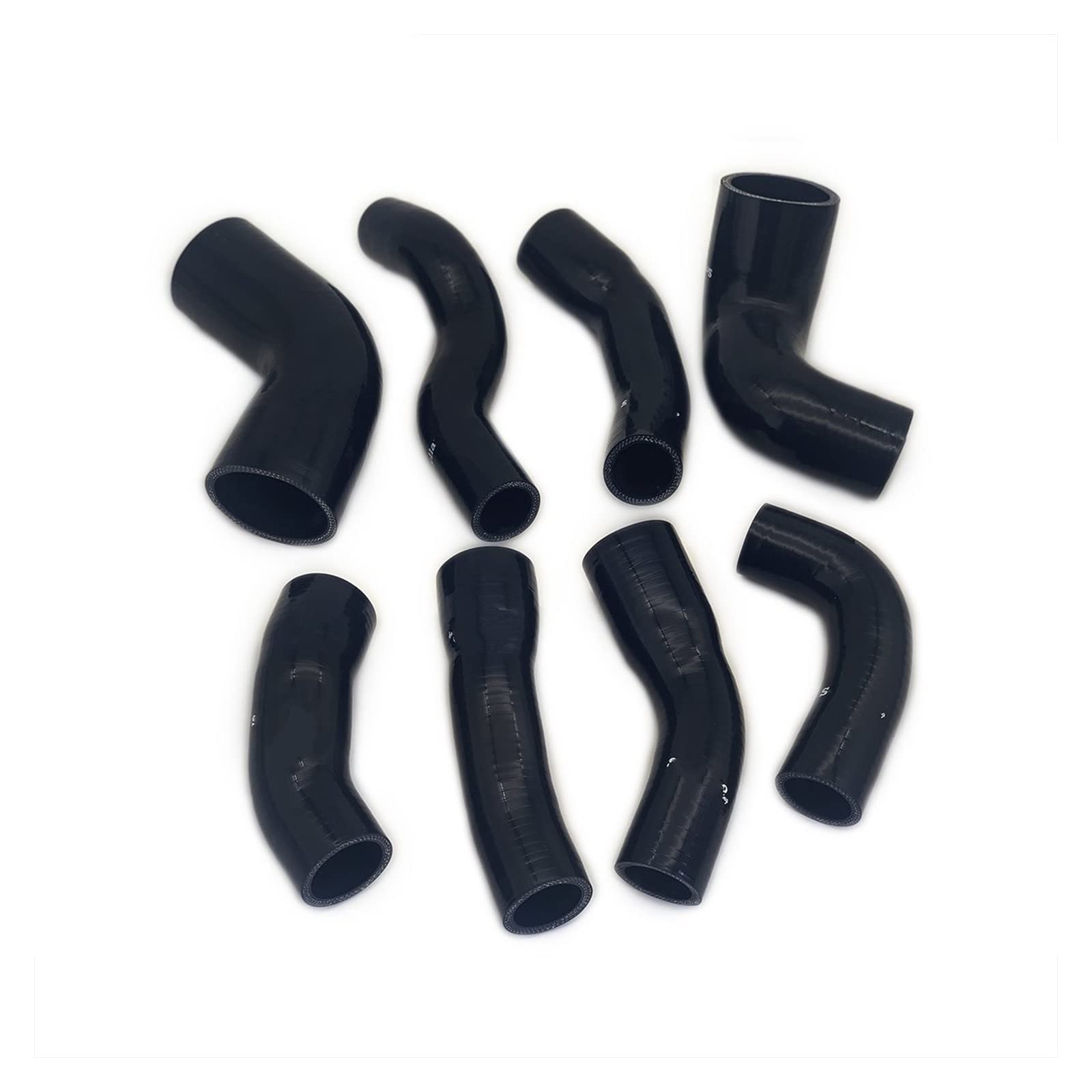 Cujjsrwp Black Intake Hose Pipe For Abarth 500 595 695 1.4L T-Jet 1446 Turbo Boost Replacement Pipe Tube Intercooler Silicone Hose Kit(Black)