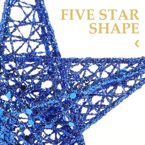 Estrella de árbol de Navidad con brillo intenso y copa estable de 5 puntas 7