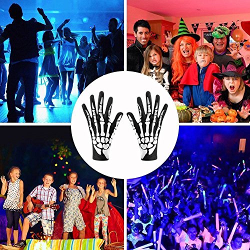 Skeleton Gloves for Adult Halloween Dance Party