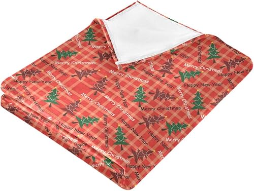 Miniatura 2 de Christmas Tree Pattern Illustration Throw Blanket, Ultra-Soft Ultra-Soft Throws for Picnic, Camping, Living Room, Spring Blanket, 60"x90"