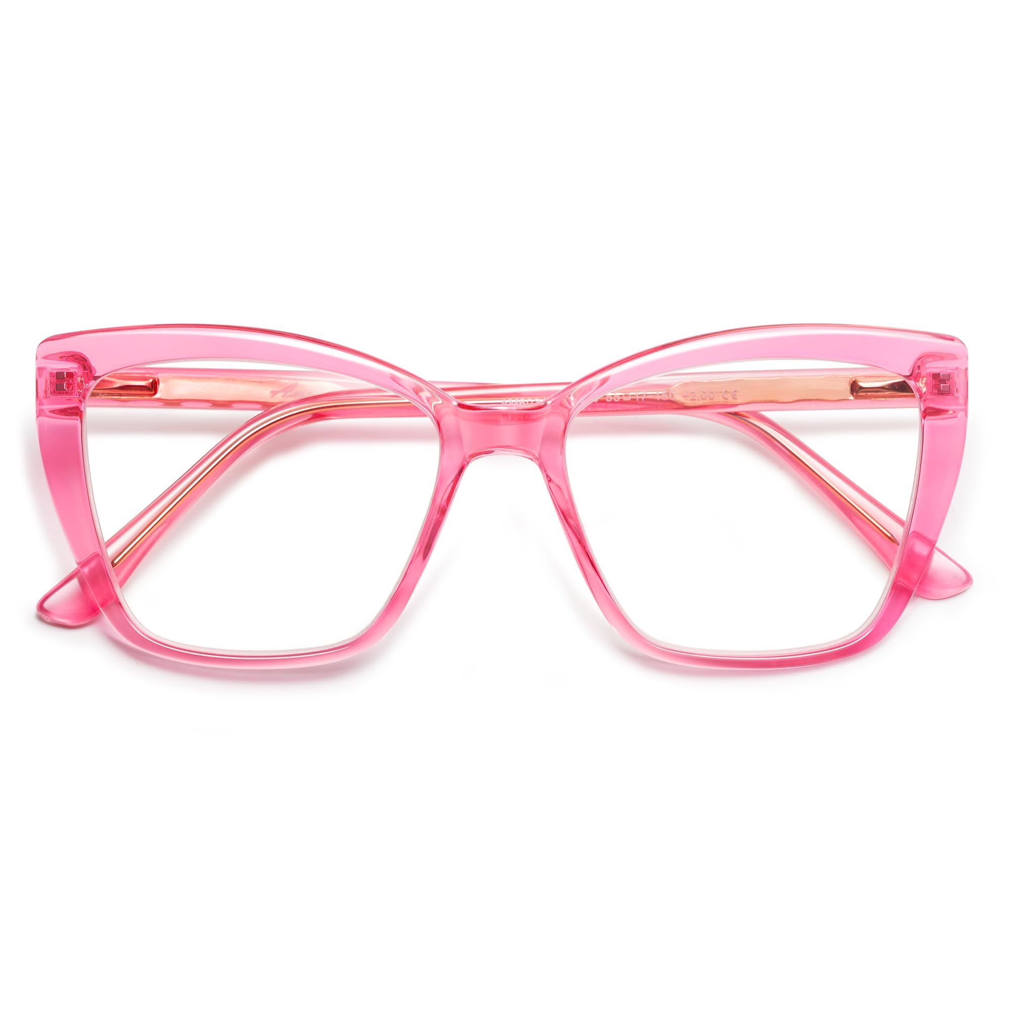 AMOMOMA Trendy TR90 Oversized Blue Light Reading Glasses ...
