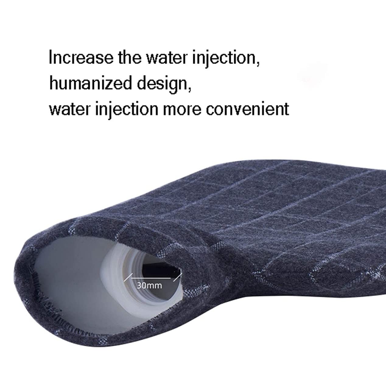 Bolsa Agua Caliente para Calentar Manos Cama Caliente Cintura Caliente Espalda Botella De Agua Caliente, Botella De Agua Caliente De Gran Capacidad con Tapa Botella De Agua Caliente