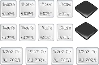 Pinewood Car Derby Car Weights Kit - 4OZ 12 pcs 2 Sizes Derby Weights & 2 pcs 1/2 OZ Tungsten Putty Weights for Derby car Pine Derby Car Wheels Axles Speed