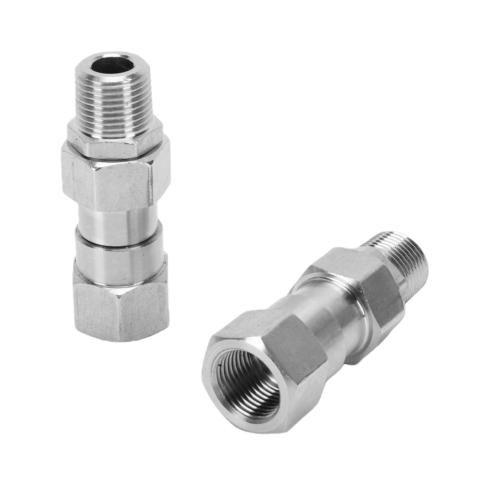 FTVOGUE Złączki do Węża Hydraulicznego 3/8 Cala, ze Stali Nierdzewnej, 2