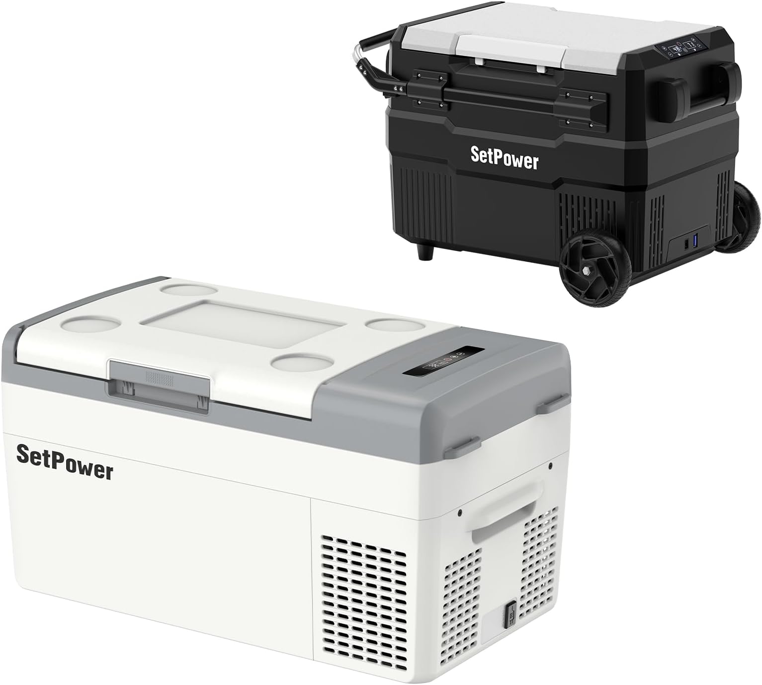 Setpower RV45D PRO and MC20 12V Refrigerator, 45QT and 21QT, Dual Zone and Single Zone