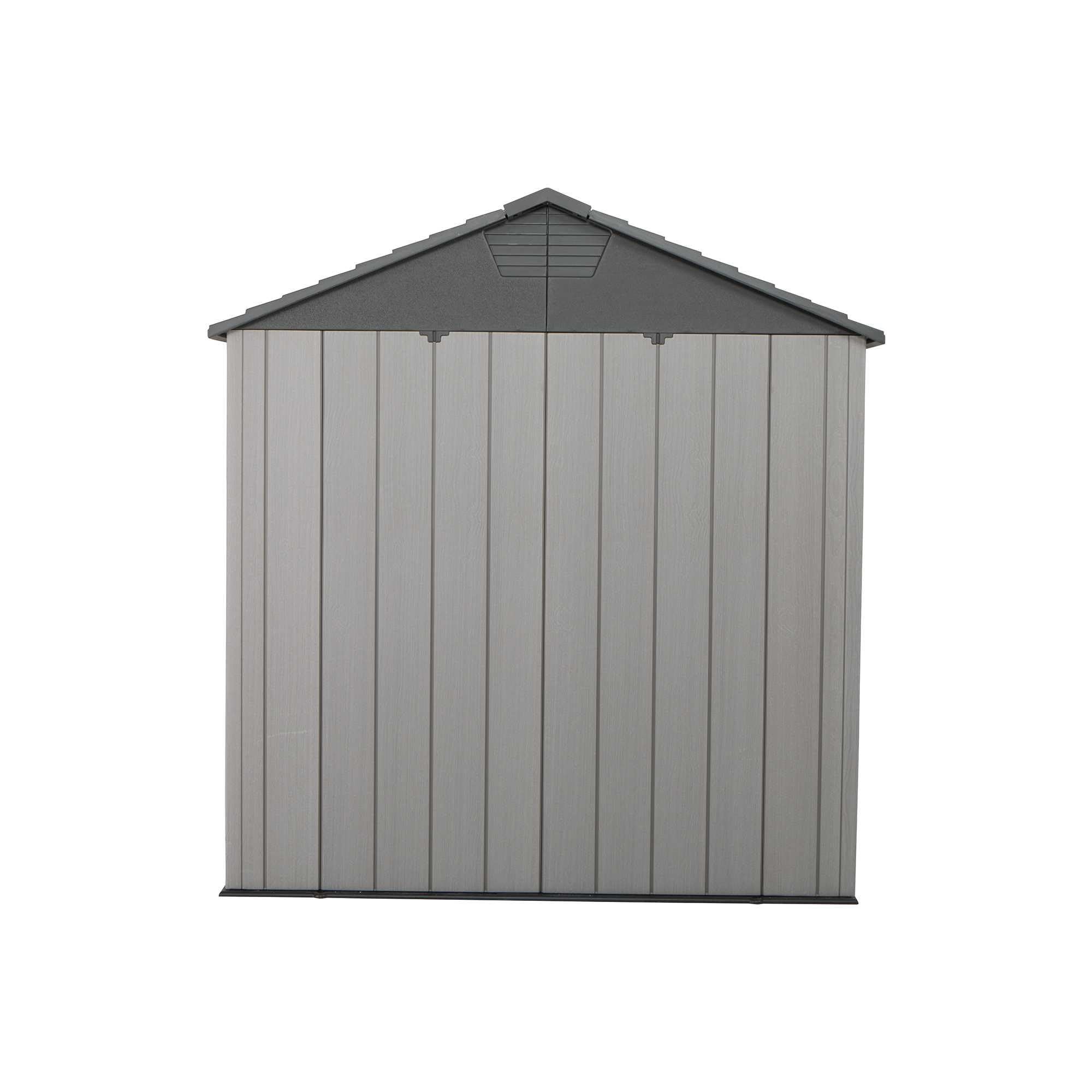 Lifetime Casetta da giardino Luna – 280 x 213 x 228 cm – Grigio – Casetta da giardino in plastica e capannone per attrezzi