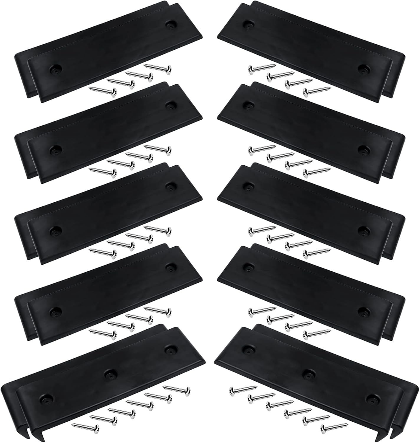 NOVINO Boat Trailer Bunk Slide Pads and Enders for Easier Launching & Loading, 3" x 10" Boat Trailer Bunk Slicks