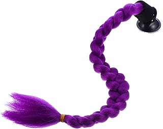 BESPORTBLE Capacete Trança Capacete Ventosa Acessórios Capacete Capacete Decoração Peruca Para Mulheres Peruca Trançada Capacete Feminino Capacete De Motocicleta Trança Peruca Capacete