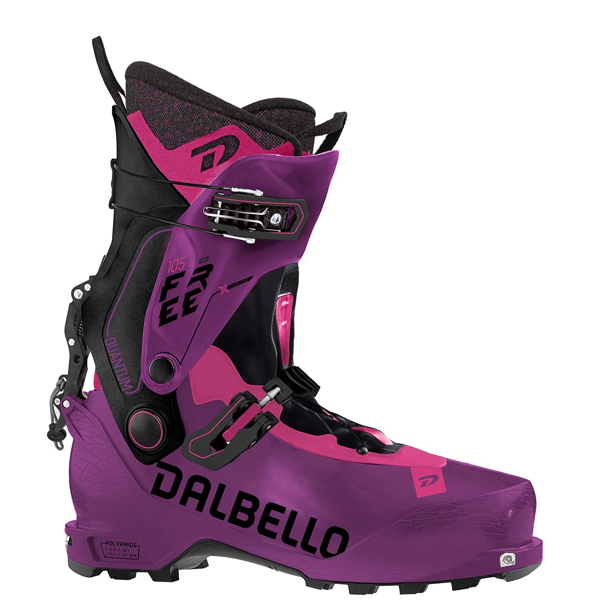 Chaussures de ski légères Quantum Free 105 W avec flex rigide