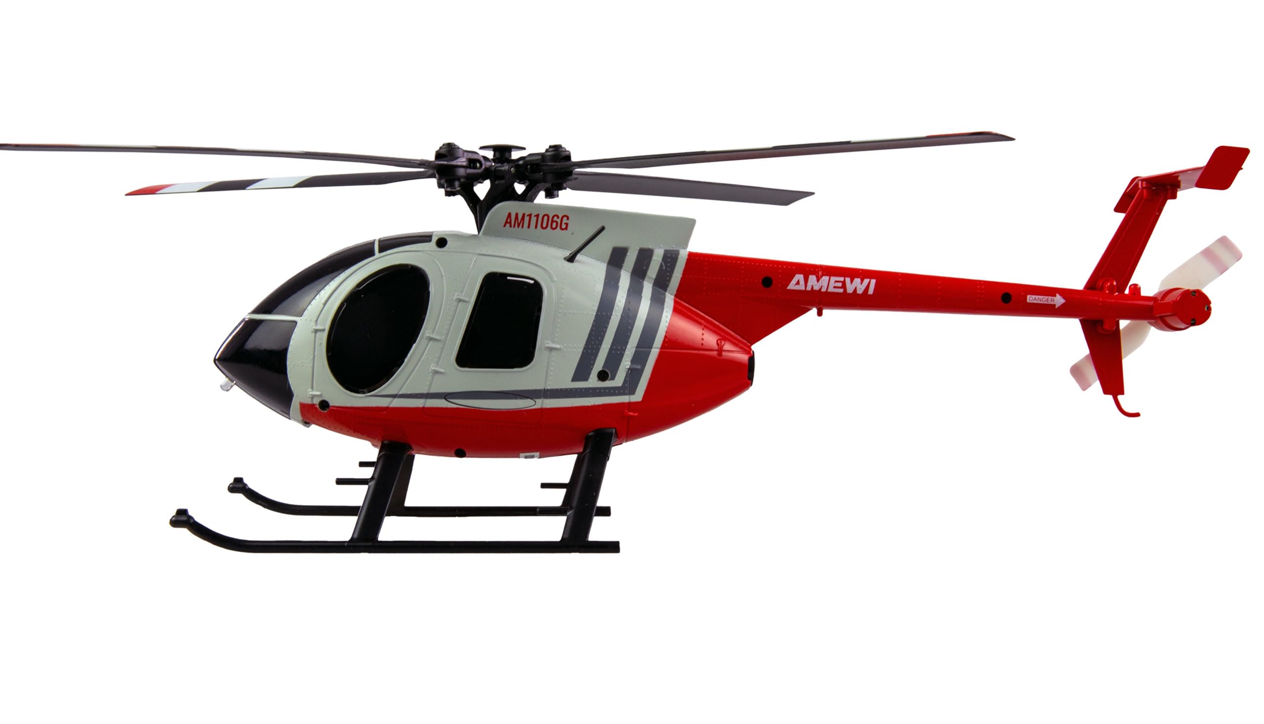 Amewi RC Helikopter MD500 Li-Po Akku 350mAh silber/rot (25354)
