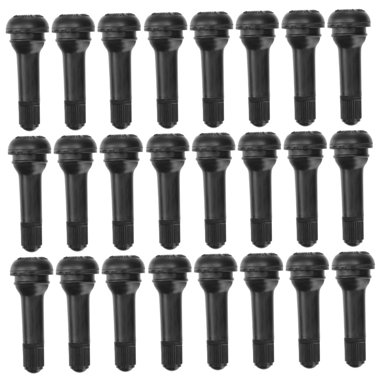 Tige de Pneu Tr414 100 Pièces en Caoutchouc Alliage de Zinc Noir