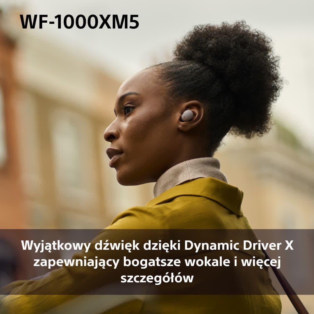 Sony WF1000XM5S.CE7 Słuchawki Douszne, Srebrny, Do 24 h