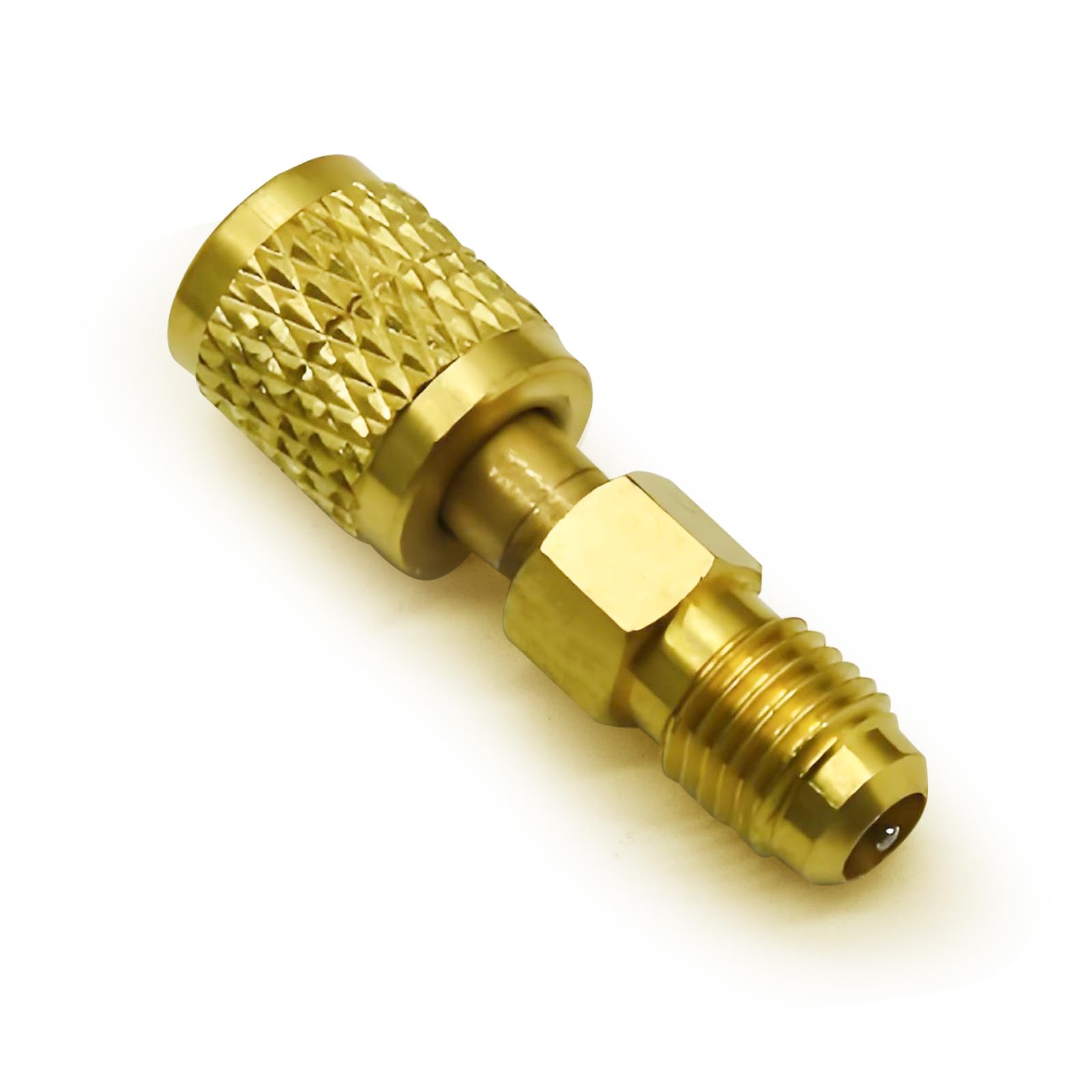 R454B Brass Adapter 2Pcs R32 R454B Refrigerant Brass Adapter, 1/4 Inch ...