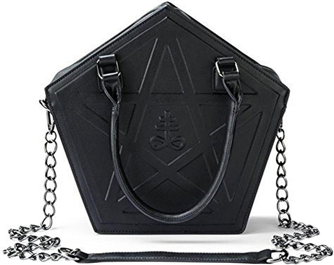 QZUnique Halloween Purses Gothic Novelty Shoulder Bag Pumpkin Coffin Skull Bat Crossbody Bag holiday Party Gift Candy Bag