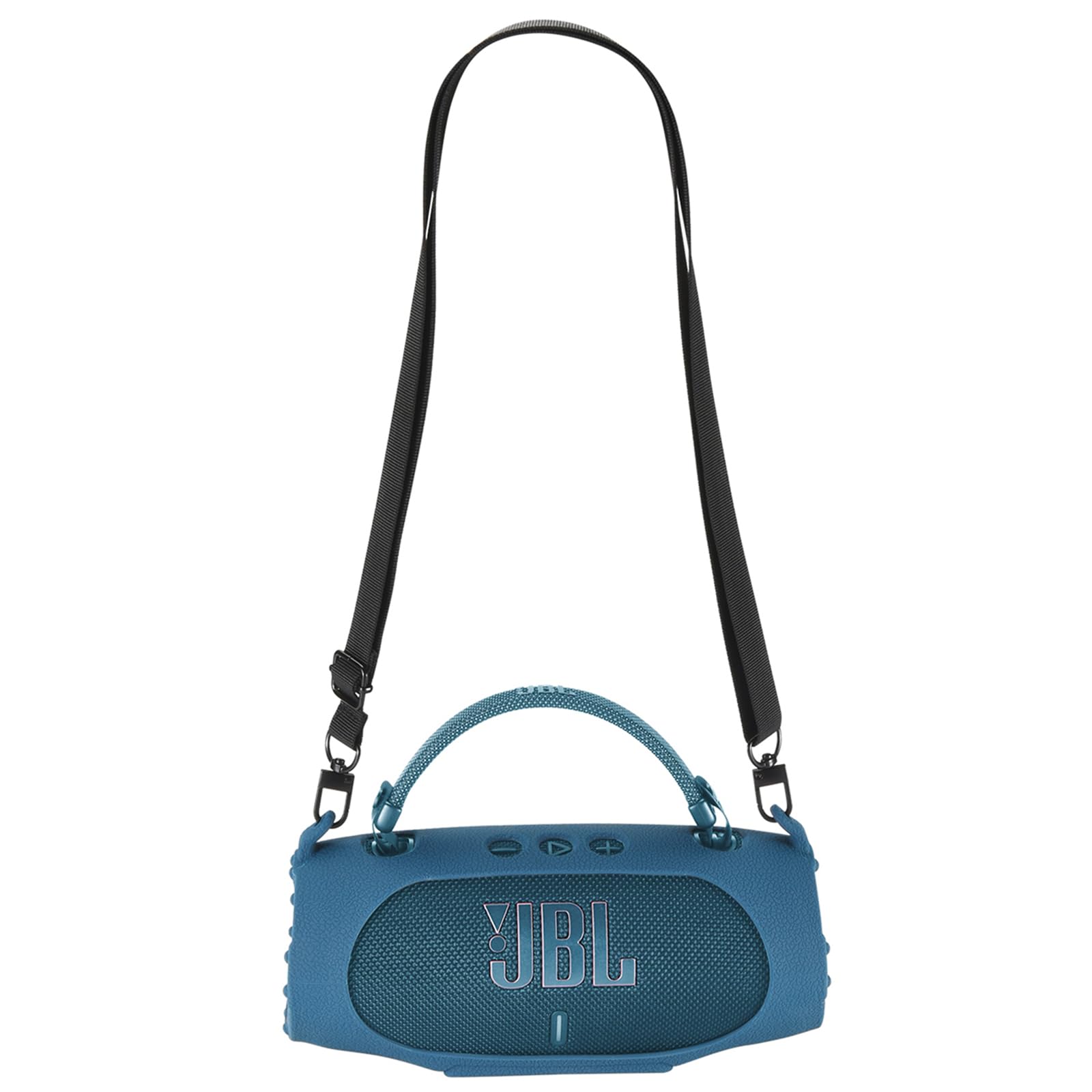 Yaowanguan Silicone Case for JBL Charge 6 - Portable Waterproof & Drop-Proof Bluetooth Speaker,Charge 6 Portable Travel Sleeve Protective Skin Carrying Cover w/Shoulder Strap(Blue)