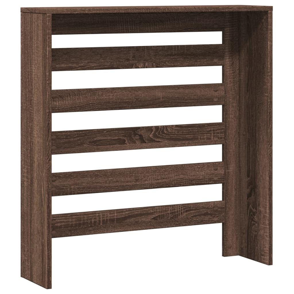 Mangloder Heizkörperverkleidung Eichen-Optik aus Holzwerkstoff 78 x 20 x 82 cm, Heizkörper zubehör mit Latten, Abdeckung für Wohnzimmer, Pflege leicht und dekorativ