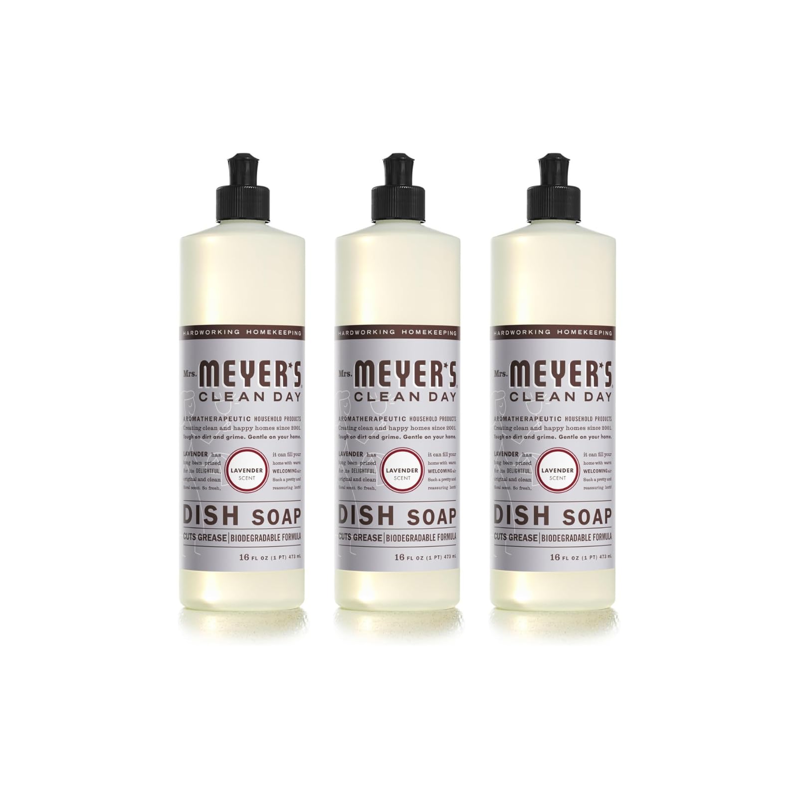 Mrs. MEYER'S Dish Soap, Lavender, 16 fl oz