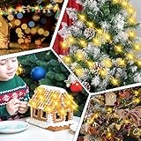 Christmas Decoration, Dolls House Christmas Tree, Colorful Mini Dolls House Accessories, Miniature Gnome Accessories for Dollhouse Christmas Tree Garland Furniture Decoration (2m) - Image 6
