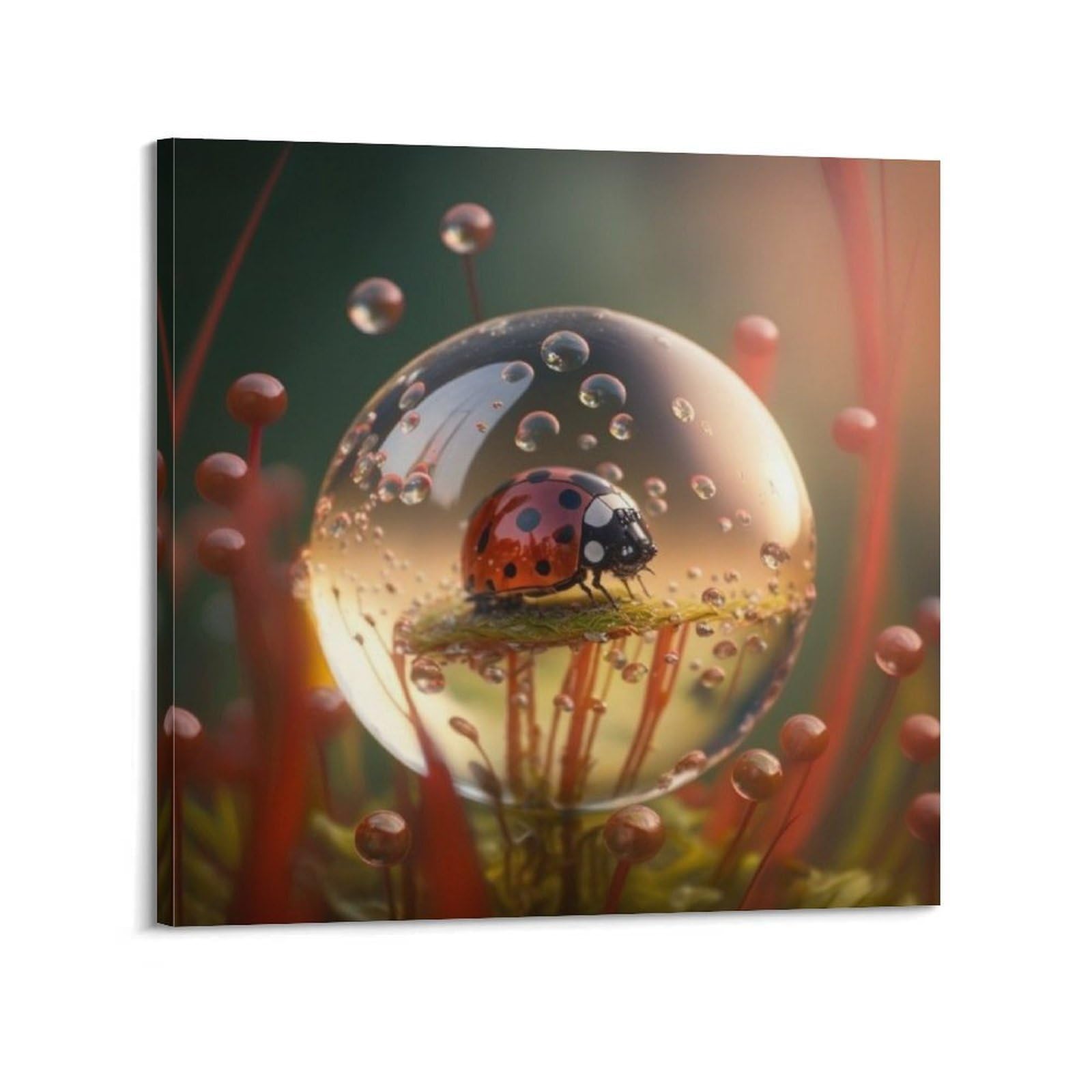 Poster coccinelle déco murale pour sublimer un petit espace vide