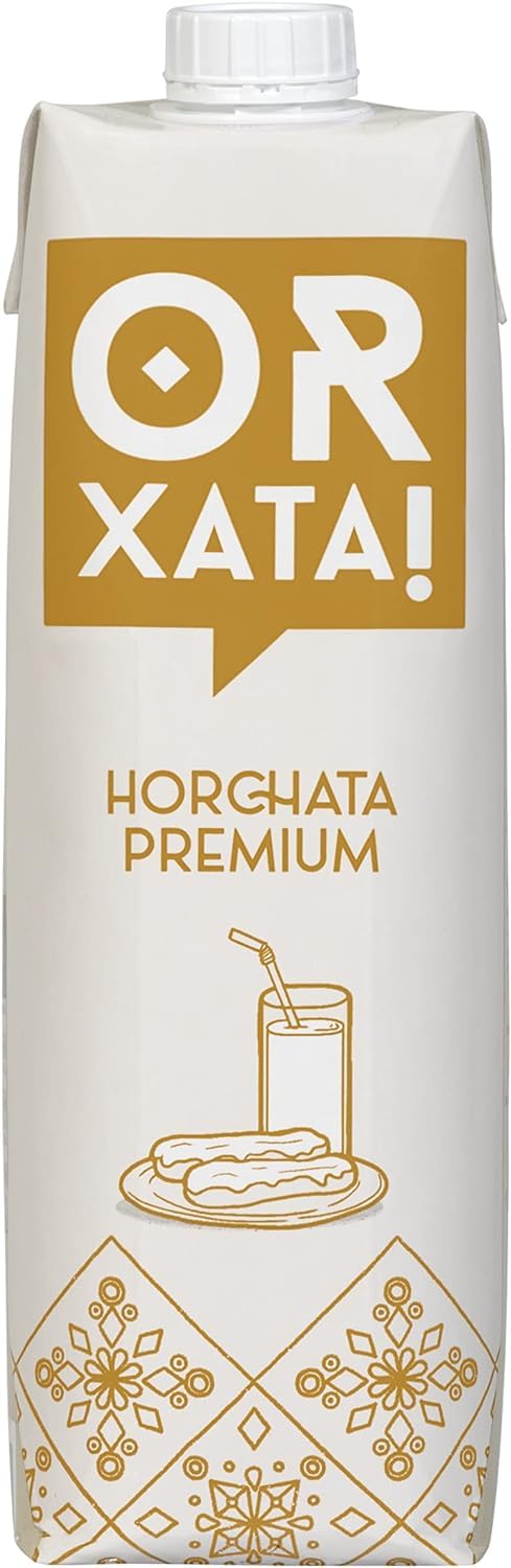 Horchata Seleccion Premium - Or xata Brick 1 litro - 6 Botellas - Horchata Valenciana de Chufa - Horchata Premium - Sin Gluten