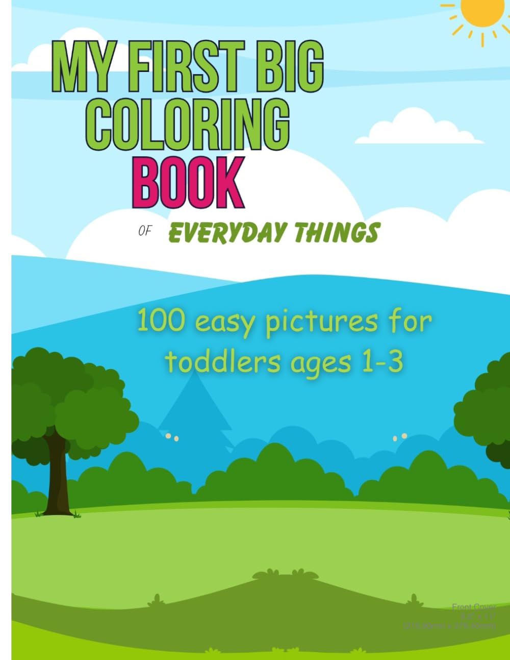 My first coloring book of everyday things: 100 easy pictures