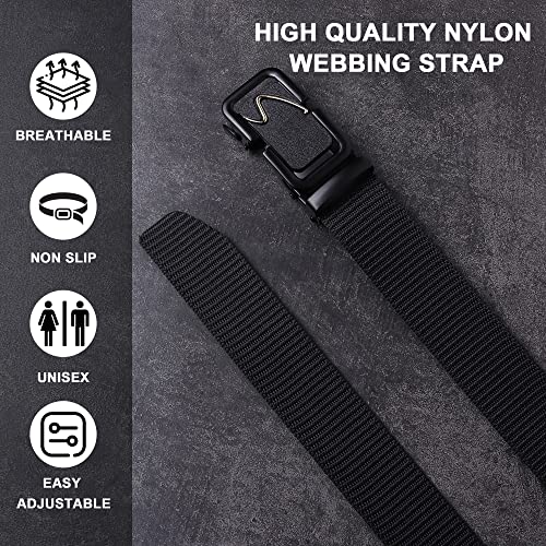 Image of Men's Formal /Causal Automatic Push Lock Nylon Woven Belt Combo Set for Men (OPD-74)