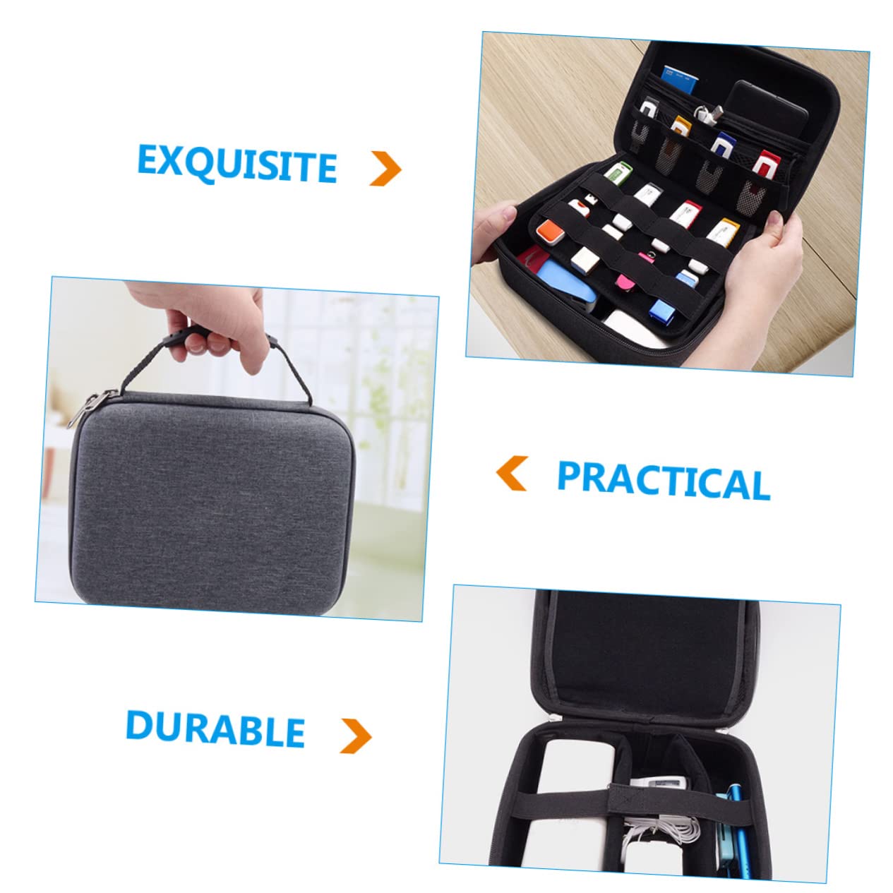 DOITOOL Organizzatore Per Elettronica Da Viaggio Eva Oxford Borsa Per Accessori Elettronici Organizer Compatta Antigraffio