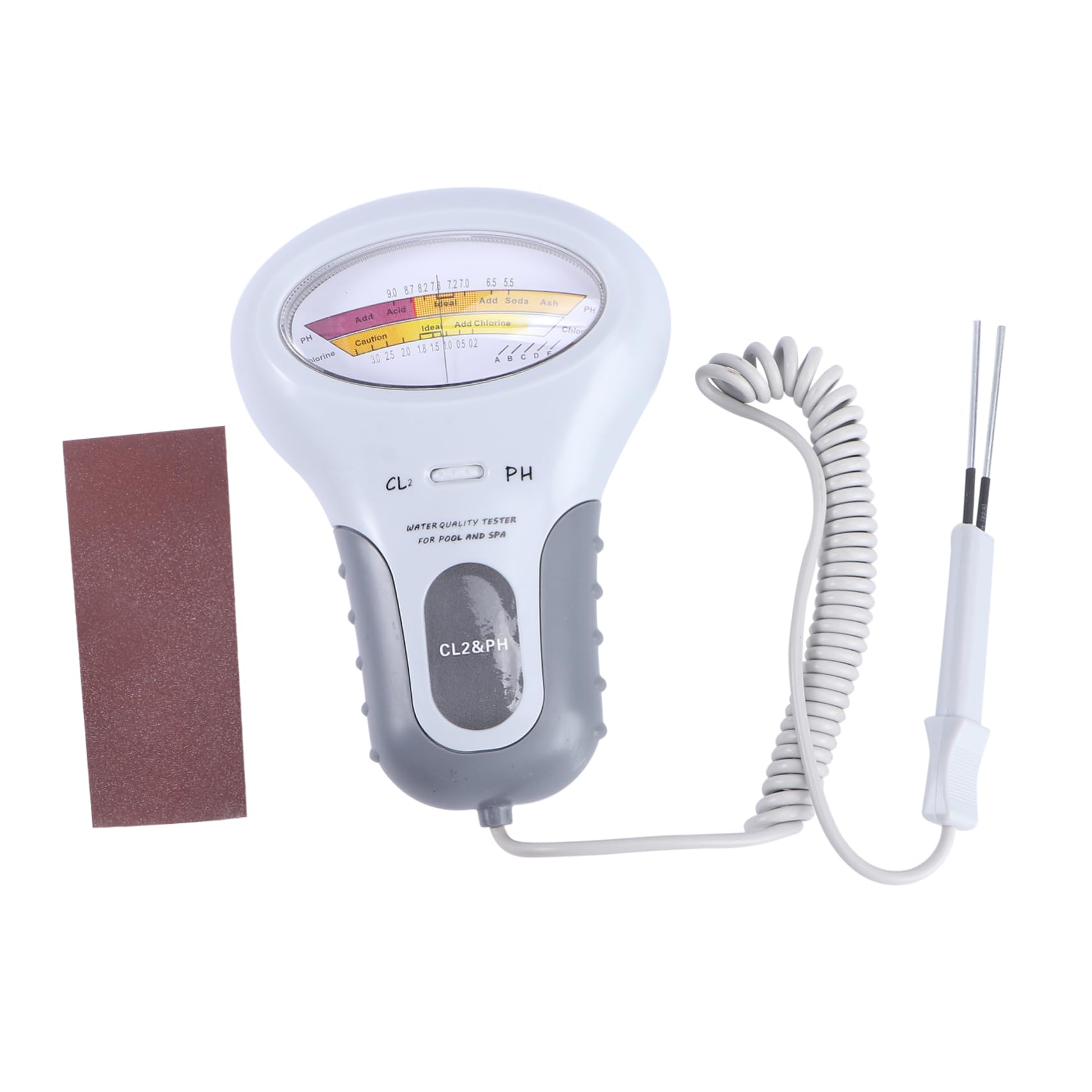 Medidor de Ph de Piscina Pc102 Portátil de Plástico Blanco