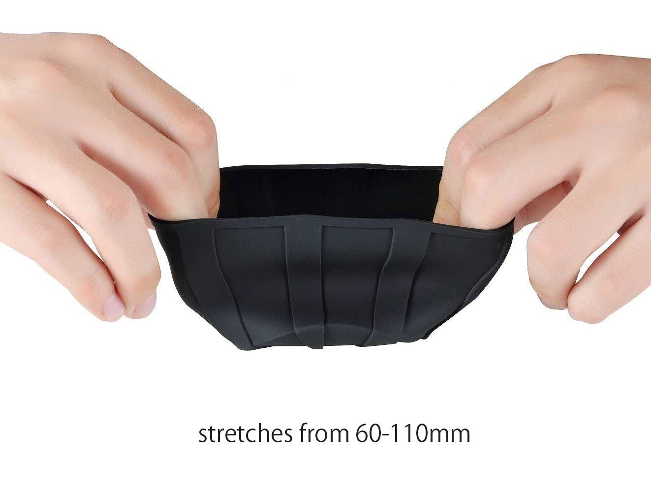 Copriobiettivo universale in silicone, antigraffio, impermeabile e antiurto, 60-110 mm, confezione da 4