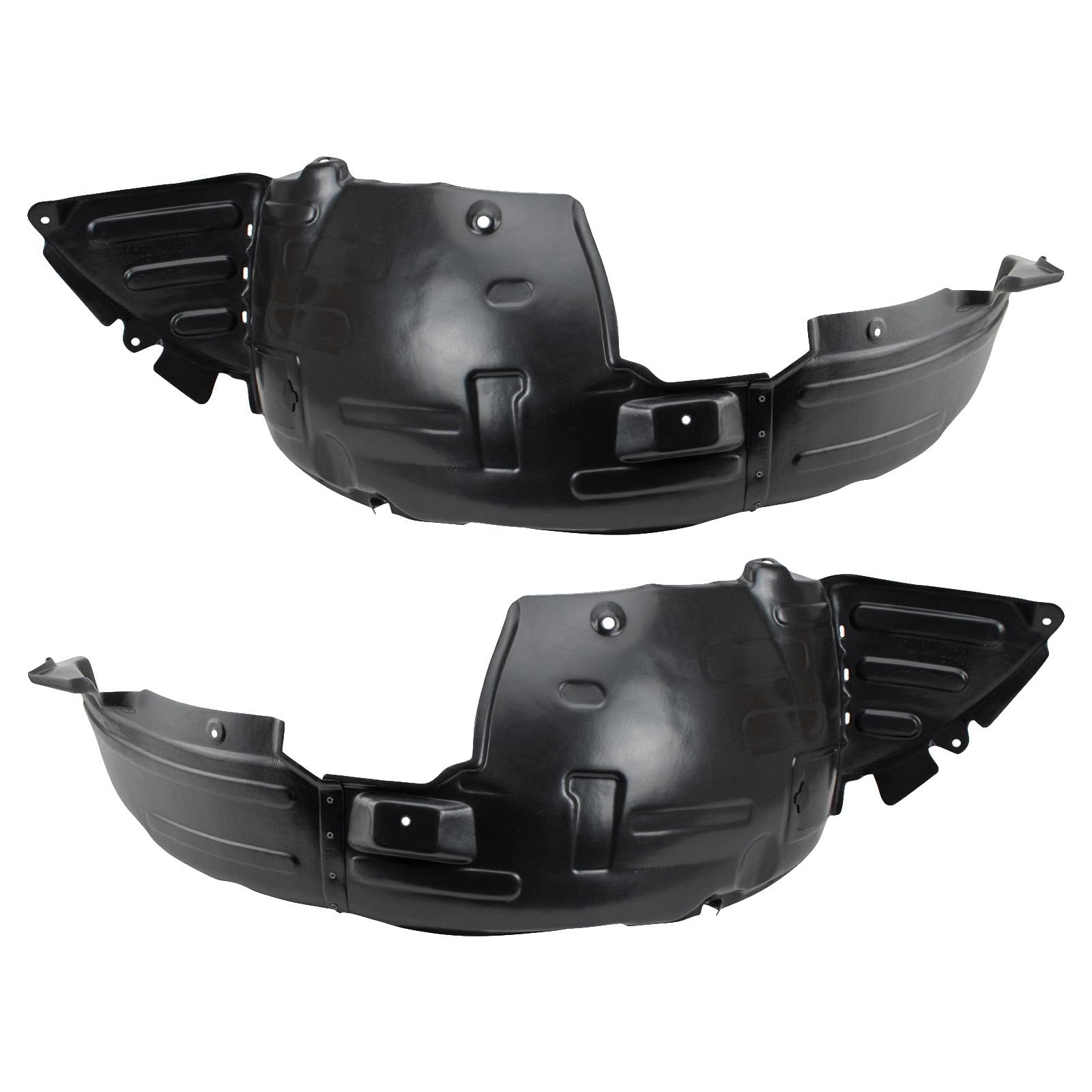 TRQ Front Inner Fender Liner Set | For 2013-2016 Hyundai Genesis Coupe HY1248144 HY1249144