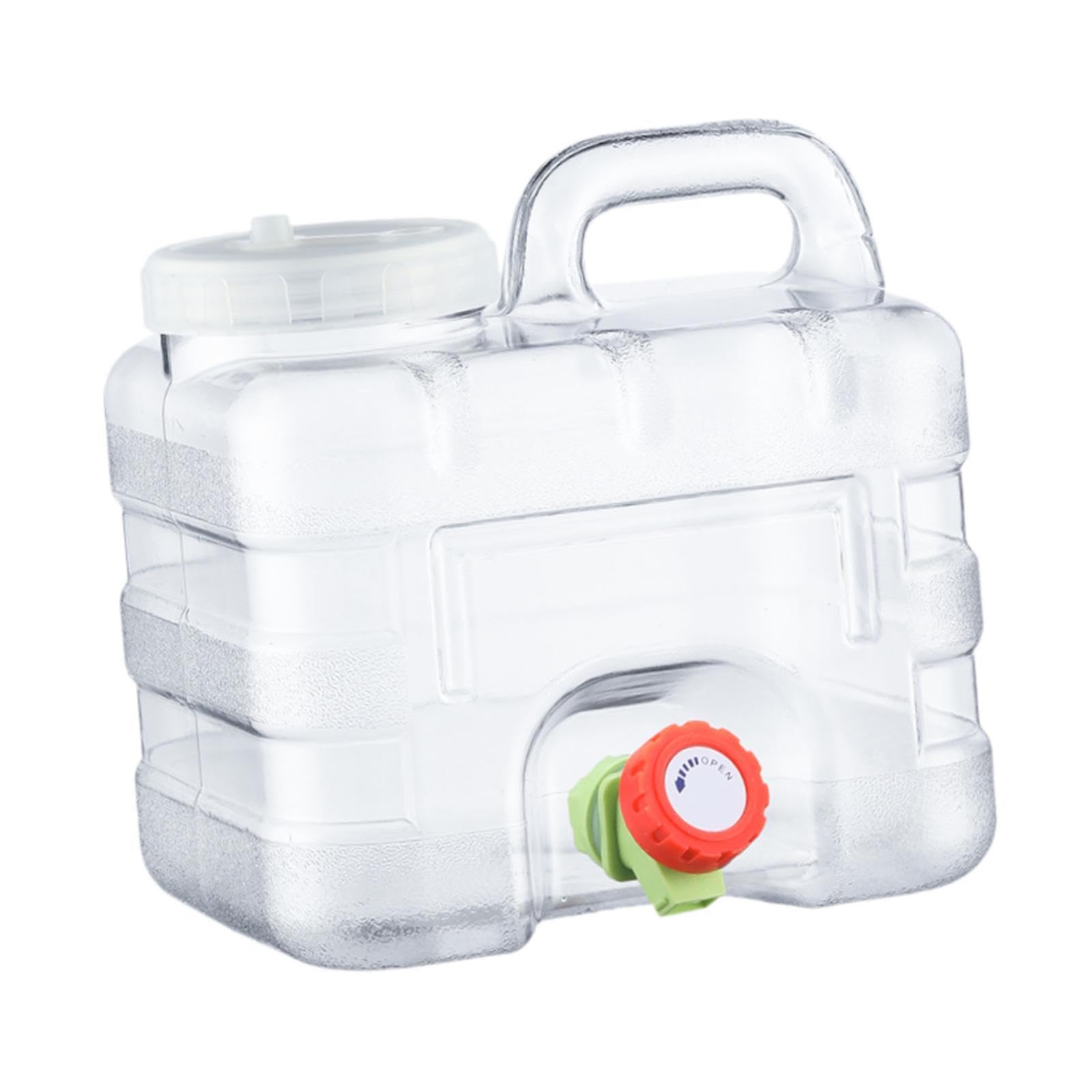 POXZSFX Portable Water Container With Efficient Spigot Cooking Camping And Outdoor Water Container Picnic Outdoor Cooking Hiking BBQ Car Driving Large Capacity Storage Jug Drink
