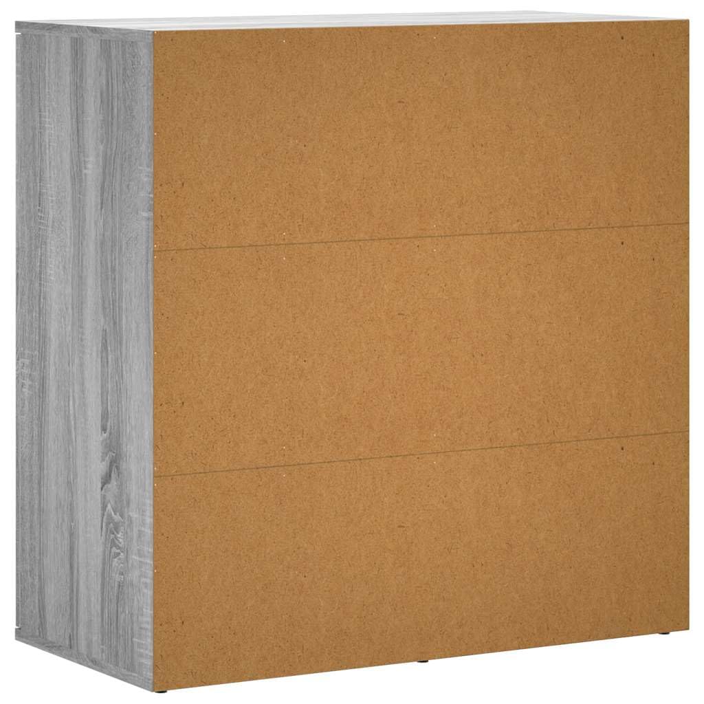vidaXL Aparador de Madera de ingeniería Gris Sonoma 79x38x80 cm