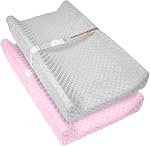 Waterproof Baby Changing Pad Wipeable Diaper Changing Mat | Non-Slip with Safety Strap 32x16 Inch Infant Diaper Change Pad Suitable for Dresser & Table Baby Changer