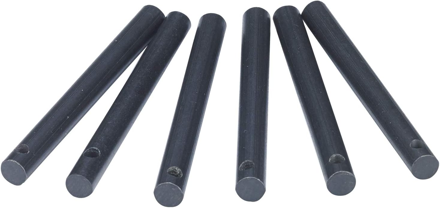 6PCS Drilled Ferro Rod Fire Starter, 5/16 X 3.15 Inch Magnesium Flint Fire Steel Rods, a Must Have to DIY Emergency Survival Kit