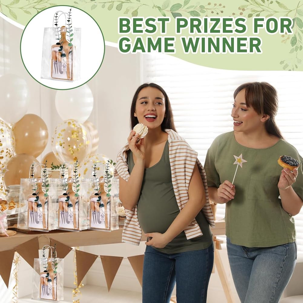 Bambus Käsebrett Butterstreicher Karotuch 4er Set Baby Shower Preise für Spielgewinner Dankeskarten