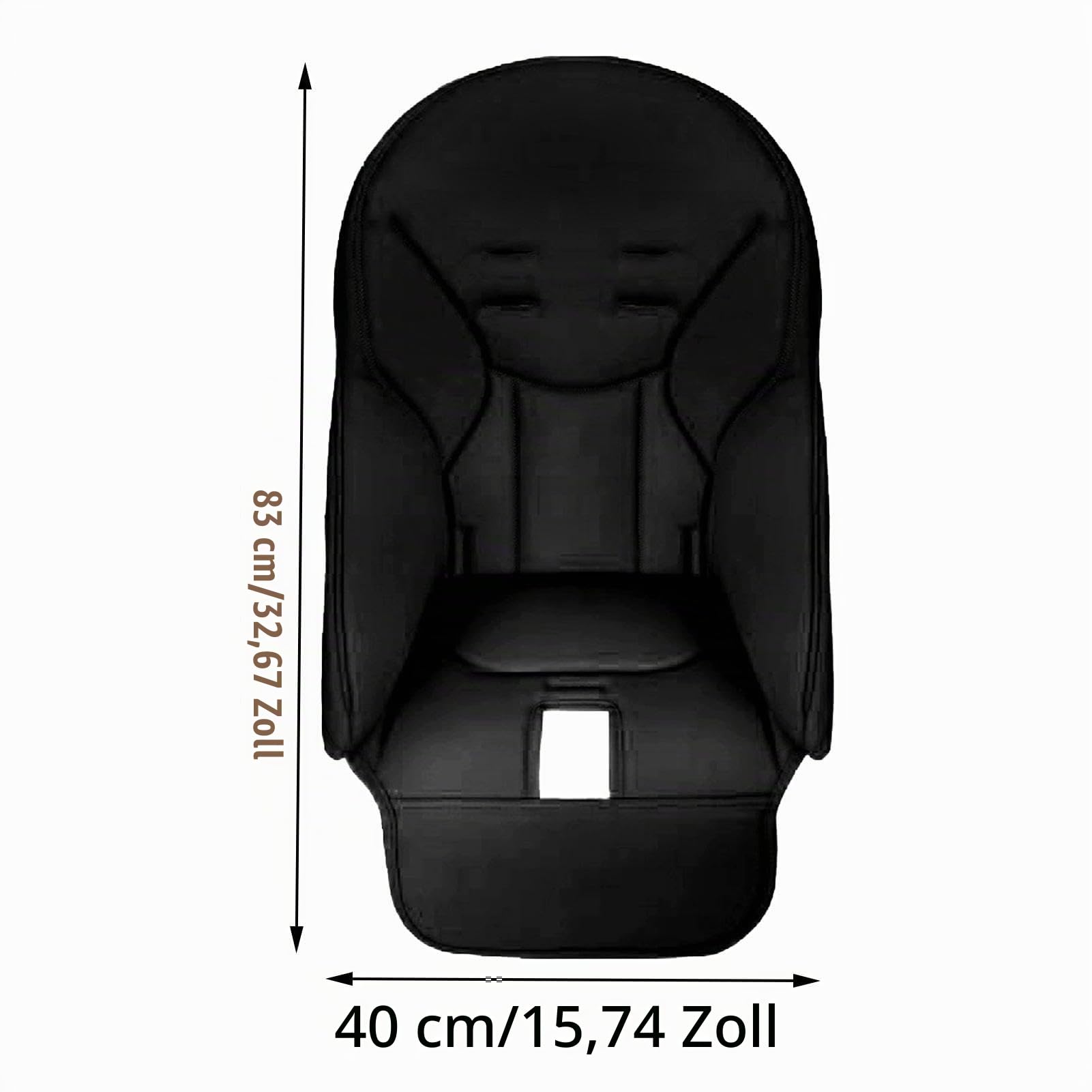 für Peg-Perego Hochstuhlbezüge für Siesta Zero3, Baoneo, Kosmic Jané für Baby, PU-Leder, weich, bequem, leicht und atmungsaktiv, Esszimmerstuhl-Sitz-Ersatzeinsatzkissen