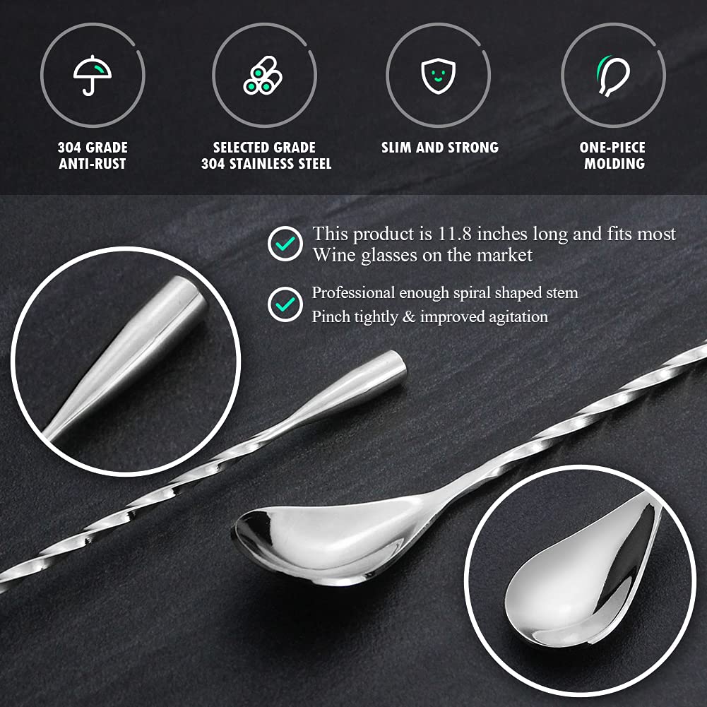 Jusqu'à 62% 1 Ou 2 Lots De 4 Cuillères à Café Longues