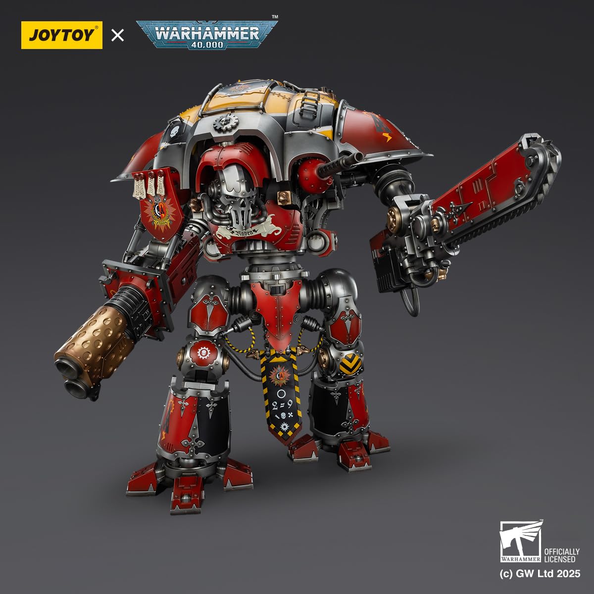 TOYVERSE JOYTOY 1/18 Figurka akcji Warhammer 40,000, Imperial Knights House Raven Knight Errant, model postaci ruchomych przegubów, 15 lat i więcej