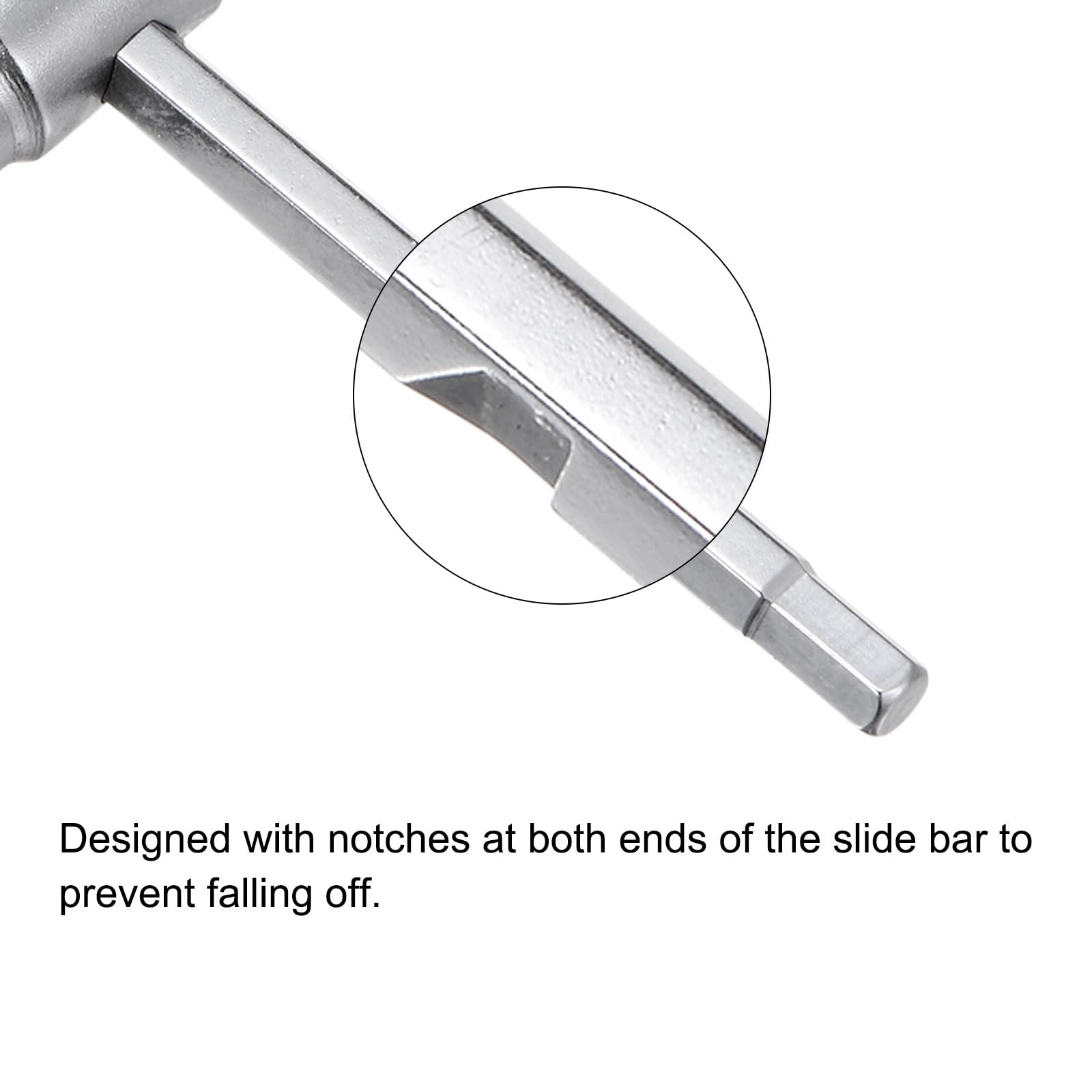 Clé Hexagonale Coulissante En T – 4 Mm – En Acier CR-V – Uxcell – Pour Tournage Rapide