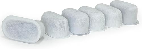 Nispira UNIV1CFLTR6PK - Filtro de agua de repuesto para cafetera de goteo especial GE Cafetera G7CDABSSTSS, G7CDAASSTSS, C7CDAAS3PD3, C7CDAAS4PW3, 6