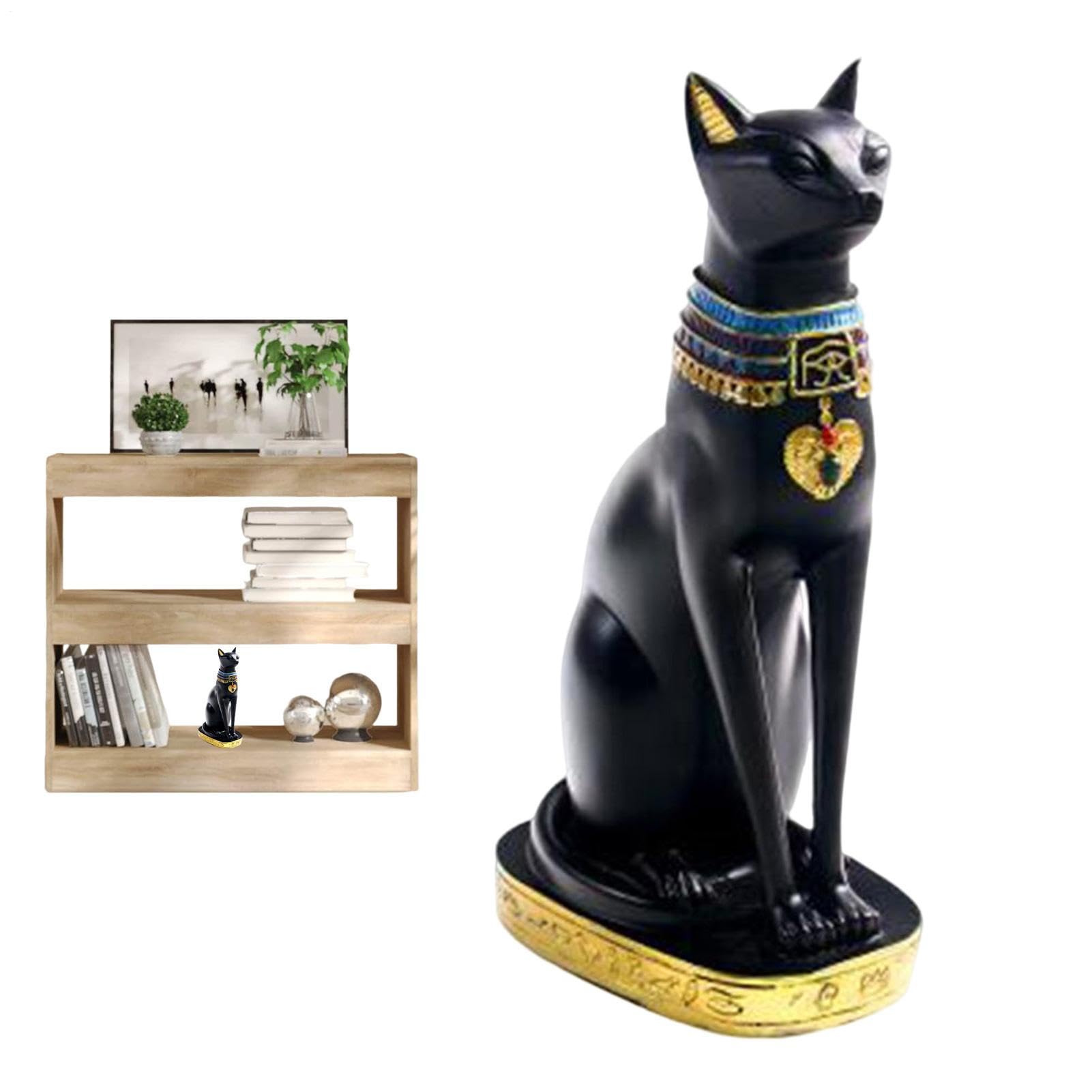 Figurines de chat égyptien jolie statue fantaisie en résine idée cadeau déco
