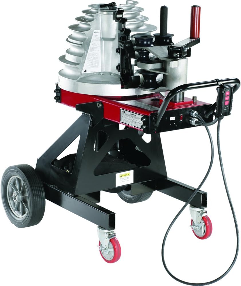 Gardner Bender B2000 Cyclone Electric Powered Bender, ½ - 2 in. EMT, Rigid, Rigid Aluminum & IMC Conduit, & ½ - 1½ in. PVC-Coated Conduit, No Shoe Group, Red & Black