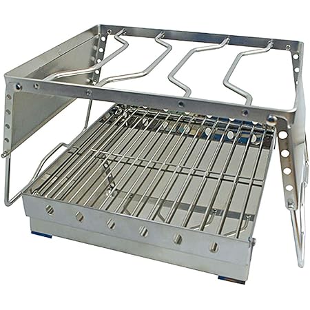 Amazon ハイマウント Highmount アジャスタブルグリルセット Lサイズ ハイマウント Highmount バーベキューコンロ 焚火台