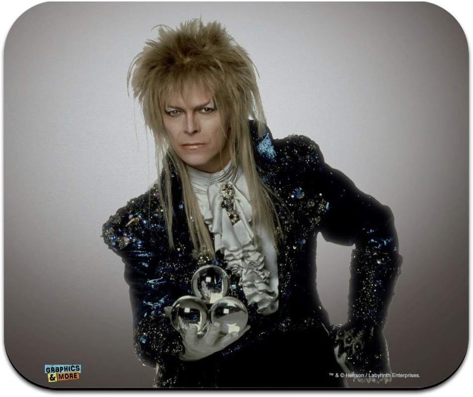Amazon Com David Bowie As Jareth From The Labyrinth Low Profile Thin Mouse Pad Mousepad Office Products